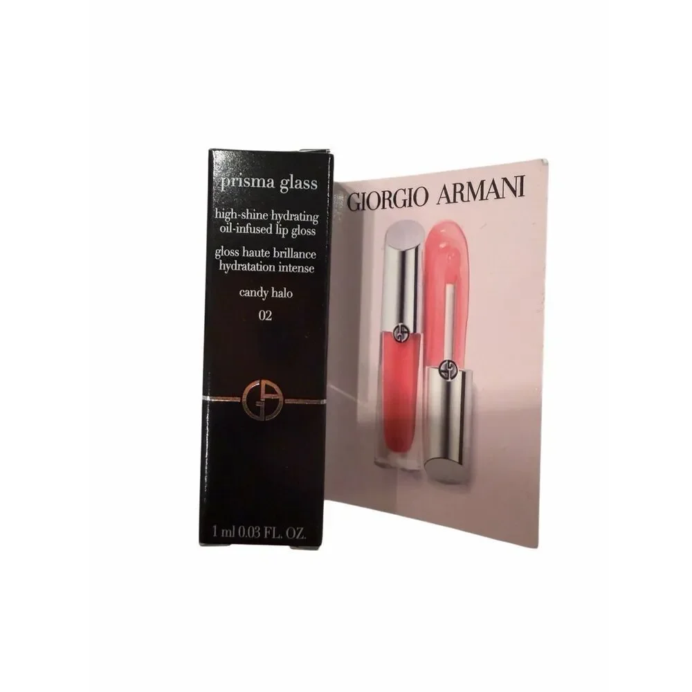 NWT Giorgio Armani Prisma Glass High-Shine Hydrating Oil-Infused Lip Gloss in th